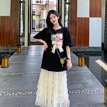 L-4XL 時尚氣質勾花國風設計感蕾絲花邊半身裙 大尺碼女裝半身裙 A字裙 高腰顯瘦 遮肉遮假胯寬遮粗腿 通勤 上班穿搭 歷史價格詳細信息