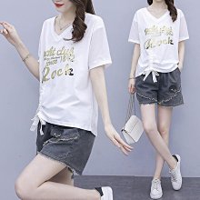 願望生活~大碼女裝夏季套裝女2024新款條紋短袖上衣女顯瘦背帶連衣裙兩件套 歷史價格詳細信息