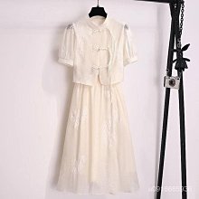 2024夏季新中式國風盤扣醋酸緞面提花半身裙中高腰包臀開叉一步裙 歷史價格詳細信息