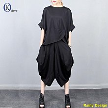 Rainy Design大尺碼套裝 多件式套裝 加大尺碼套裝 大尺碼女裝 加肥加大碼減齡牛仔揹帶裙200斤胖妹妹顯瘦寬鬆套裝遮肚子兩件套 歷史價格詳細信息