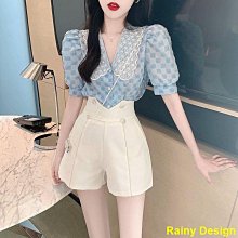 Rainy Design【現貨】2023夏季新款韓版洋裝時尚大尺碼女裝顯瘦撞色拼接短袖過膝a字裙【蟻后小巷】 歷史價格詳細信息