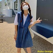 Rainy Design牛仔拼接蕾絲衫泡泡袖短袖女寬鬆上衣短褲套裝 歷史價格詳細信息
