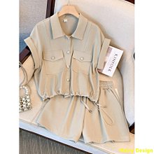 夏季新款休閒上衣短褲套裝男士 潮流寬鬆大尺碼短袖T恤薄款透氣短褲 歷史價格詳細信息