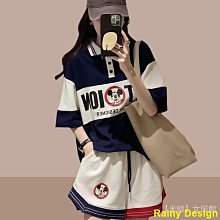 Rainy Design時尚休閒套裝女年夏季新款簡約氣質顯瘦開叉上衣格子褲兩件套 歷史價格詳細信息