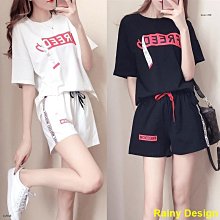 Rainy Design短袖女2024夏季新款大尺碼女裝休閒運動套裝微胖妹妹洋氣減齡兩件套❤️❤️時尚百搭不挑身形❤️❤️優雅大方 歷史價格詳細信息