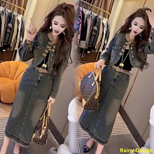 風爆款牛仔時尚短款翻領單排扣工裝直筒連體褲女 歷史價格詳細信息