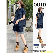 Rainy Design時尚女裝 啄木鳥純棉運動服套裝女夏季新款時尚洋氣短袖立領休閒兩件套 夏季女裝 歷史價格詳細信息