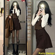 學院風韓系套裝女2023新款高級感溫柔炸街奶系春秋裝搭配一整套裙_佳美優品 歷史價格詳細信息