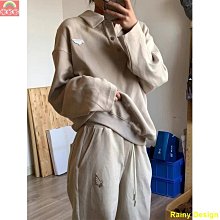 運動套裝女秋季2024新款洋氣設計感翻領衛衣闊腿褲兩件套 歷史價格詳細信息