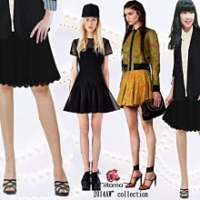 FASHION STAR*iitomoMIT~台製獨家paris名牌款~壓小腹超瘦~炎夏清涼飄逸美女黑色荷葉裙XS~EL 歷史價格詳細信息