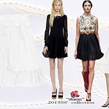 FASHION STAR*iitomoMIT~台製獨家paris名牌款~壓小腹超瘦~炎夏清涼飄逸美女黑色荷葉裙XS~EL 歷史價格詳細信息