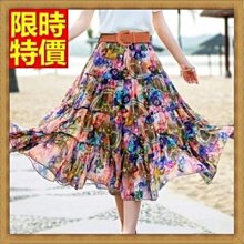 波西米亞碎花闊腿褲裙女夏季海邊度假九分沙灘褲寬鬆印花雪紡長褲 歷史價格詳細信息