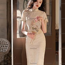 [Sunshine]改良旗袍敬酒服春夏新款新娘紅色女氣質高端優雅訂婚結婚禮服 歷史價格詳細信息