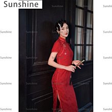 [Sunshine]改良旗袍敬酒服春夏新款新娘紅色女氣質高端優雅訂婚結婚禮服 歷史價格詳細信息
