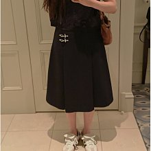 螞蟻阿宅.100%☆韓國代購官網正品支持驗證☆Holicholic-時尚百搭氣質甜美寬鬆喇叭長裙( 預購)3色 歷史價格詳細信息