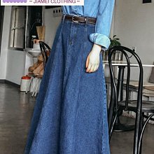 裙 傘裙 牛仔吊帶裙 韓版收腰休閒百搭牛仔揹帶裙 胖MM長褲蝴蝶結長裙 歷史價格詳細信息