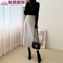 新款高腰大擺傘裙遮胯顯瘦a字百褶裙子-伽美服飾 歷史價格詳細信息