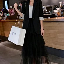 黑色網紗裙蛋糕裙半身裙女夏季2024新款裙子白色紗裙長裙半裙秋冬 歷史價格詳細信息