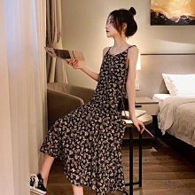 現貨熱銷-碎花雪紡吊帶衫夏裝加大碼寬松顯瘦娃娃衫背心遮肚藏肉無袖上衣女【微微百貨】 歷史價格詳細信息