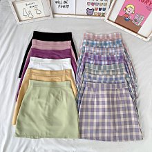 【童趣】韓系 半身裙新款格子短裙女高腰A字半身裙防走光復古包臀裙 百搭一步裙潮洋氣裙子新款半身裙長裙 歷史價格詳細信息