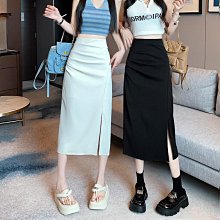 【童趣】韓系 半身裙素色不規則半身裙女夏韓版高腰顯瘦包臀裙百搭防走光一步A字短裙 歷史價格詳細信息