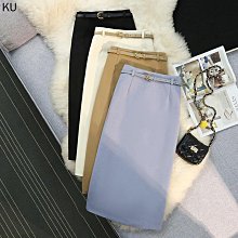 中長款通勤簡約不規則時尚直筒裙2024年春款高腰修身洋氣半身裙 歷史價格詳細信息