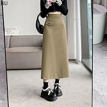 【潮人衣櫃】半身裙 長裙韓版高腰開叉半身裙女士2024夏季新款高級氣質窄裙綁帶中長款包臀裙 大尺碼連身裙 包屁裙 西裝裙 工裝 歷史價格詳細信息