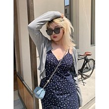 辣妹防曬開衫女薄款夏小吊帶外搭罩衫鏤空針織衫短款別致chic上衣 歷史價格詳細信息