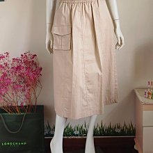 國內設計師~(TAKE ROOT紮根)，2023春夏，擺抽鬚袋貼笑臉牛仔及膝裙，現貨09~* 歷史價格詳細信息