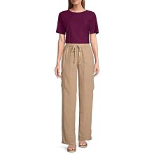 卡其色亞麻棉麻高腰窄版闊腿褲女夏季直筒寬鬆顯瘦拖地休閒長褲子 歷史價格詳細信息