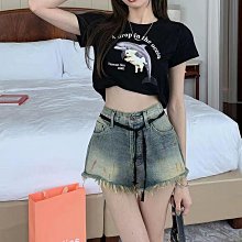 女裝 復古做舊色短款牛仔夾克女早秋設計感拉鏈翻領上衣外套 歷史價格詳細信息