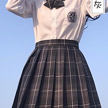 製服套裝短袖學院風半身裙學生女少女百褶裙夏裝小女孩短裙裙子_佳美優品 歷史價格詳細信息