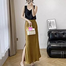 韓國開叉側綁帶高腰半身裙 通勤包臀中長裙 歷史價格詳細信息