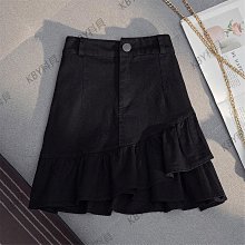 牛仔短裙女夏季2024新款高腰顯瘦韓版百搭大碼胖mm防走光a字裙褲-kby科貝 歷史價格詳細信息