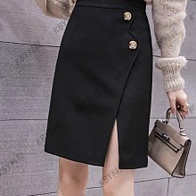 半身裙女春夏2024新款時尚小個子包臀裙高腰顯瘦開叉黑色字短裙 歷史價格詳細信息