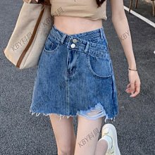 牛仔短褲裙女夏季2024新款高腰寬鬆休閒闊腿a字褲包臀假兩件裙褲 歷史價格詳細信息