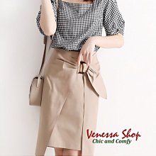 VENESSA~ 日單 MU 新款 小眾高級感 舒適顯瘦 女の鬆緊高腰純色中長A字半身裙 傘裙 (P1661) 歷史價格詳細信息