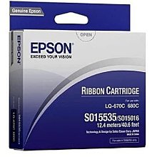 (含稅) Epson LQ680C LQ-680C LQ-680 LQ-670C 原廠色帶 單捲 S015535 歷史價格詳細信息