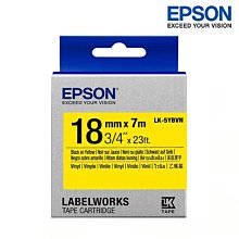 EPSON LK-5YBVN C53S655424標籤帶 耐久18mm 黃底黑字 歷史價格詳細信息