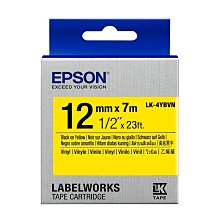 【含稅】EPSON LK-4WBVN 白底黑字 標籤帶 耐久型 (寬度12mm) 標籤貼紙 S654479 歷史價格詳細信息