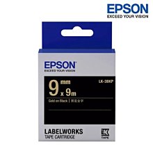 EPSON LK-3BKP C53S653407 粉彩系列黑底金字標籤帶(寬度9mm) 歷史價格詳細信息