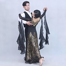 5Cgo【鴿樓】摩登舞連衣裙華麗水鑽黑色女新款交誼舞比賽大擺裙華爾滋舞裙高端國標舞服t661384961229 歷史價格詳細信息