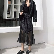 半身裙 韓版絲拼接牛仔裙 A字裙  中長版鬚邊牛仔裙 高腰顯瘦百搭磨破邊牛仔半身裙 歷史價格詳細信息