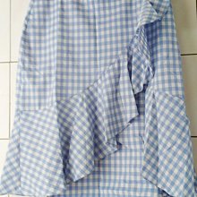 藍白格紋純棉長袖襯衫 歷史價格詳細信息