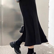 魚尾裙 洋裝 連身裙 裙子百姿高腰職業半身裙女2023春季新款時尚簡約氣質優雅OL百搭魚尾裙 歷史價格詳細信息