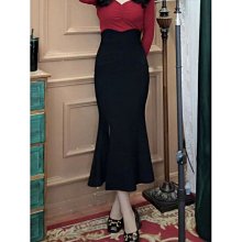 魚尾裙 洋裝 連身裙 裙子包臀裙黑色魚尾半身裙女夏季2022包臀一步裙中長款白色氣質裙子 歷史價格詳細信息