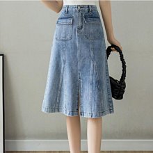 魚尾裙 洋裝 連身裙 裙子牛仔半身裙女2023春夏新款修身顯瘦時尚荷葉邊不規則防走光魚尾裙 歷史價格詳細信息