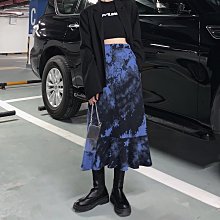 魚尾裙 洋裝 連身裙 裙子荷葉邊半身裙夏季2022新款高腰顯瘦中長款氣質A字裙子魚尾裙女裝 歷史價格詳細信息