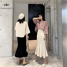 魚尾裙 洋裝 連身裙 裙子20222新款夏季復古水洗牛仔魚尾半身裙女顯瘦綁帶辣妹中長裙潮 歷史價格詳細信息