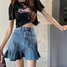 魚尾裙 洋裝 連身裙 裙子大碼裙子針織半身裙女秋冬2022新款韓版中長款高腰木耳邊a字魚尾 歷史價格詳細信息